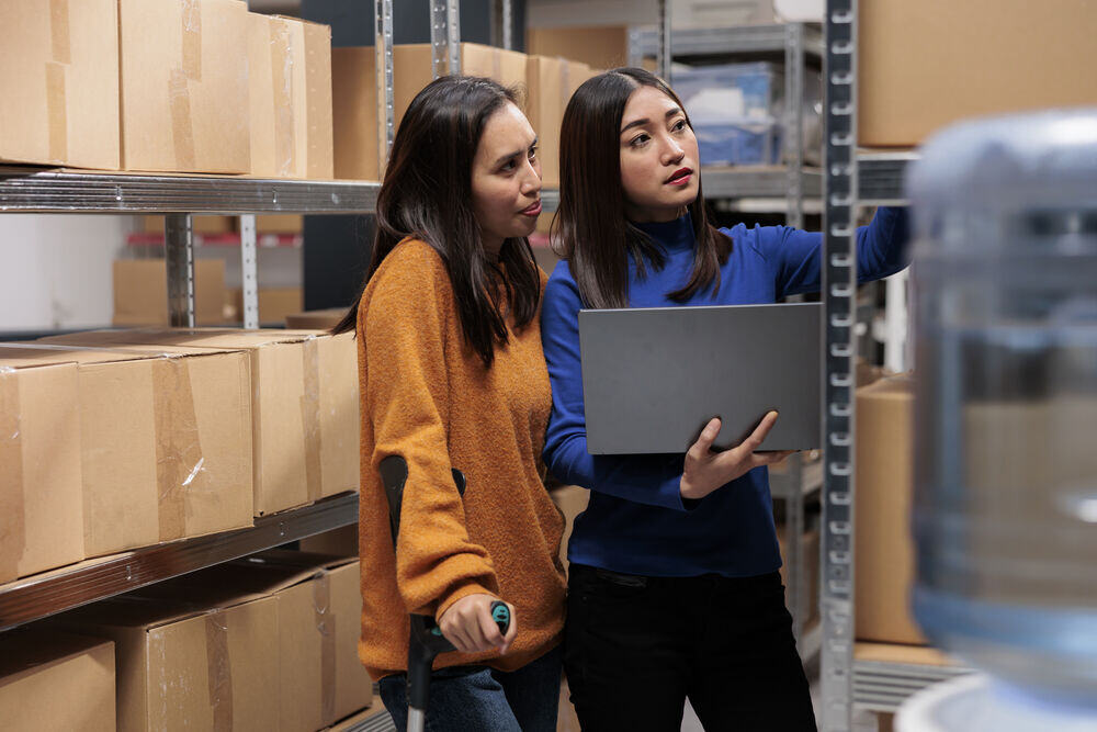 personnel doing inventory checking