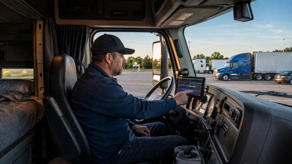 professional long-haul truck driver