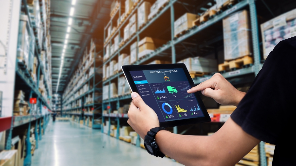 displaying a Warehouse Management System (WMS)